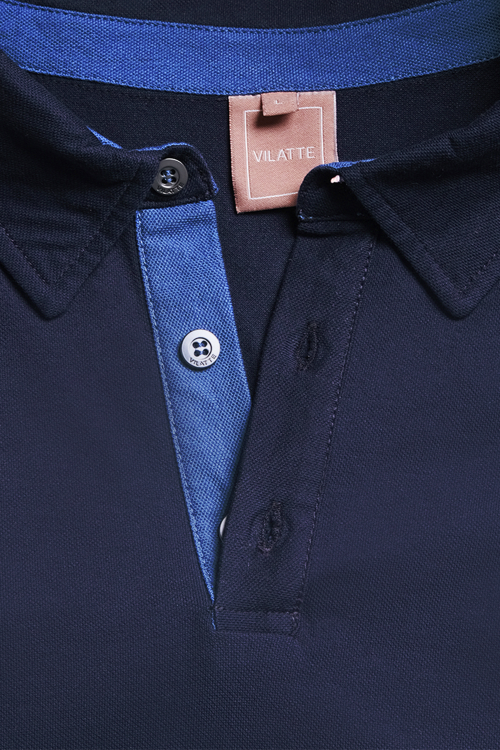 картинка Поло мужское темно-синий магазин Одежда+ являющийся официальным дистрибьютором в России 
