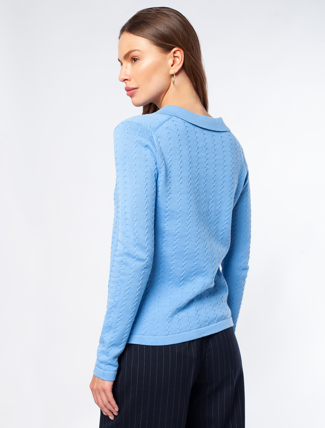 картинка Джемпер женский голубой-меланж от магазина Одежда+